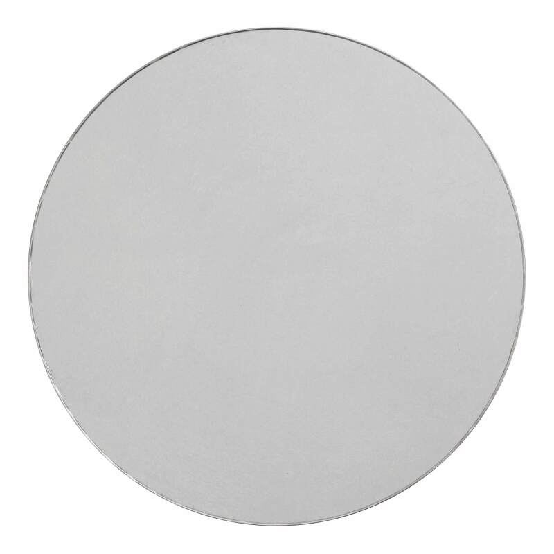 Plateau de table rond en aggloméré et en inox Ø70 cm