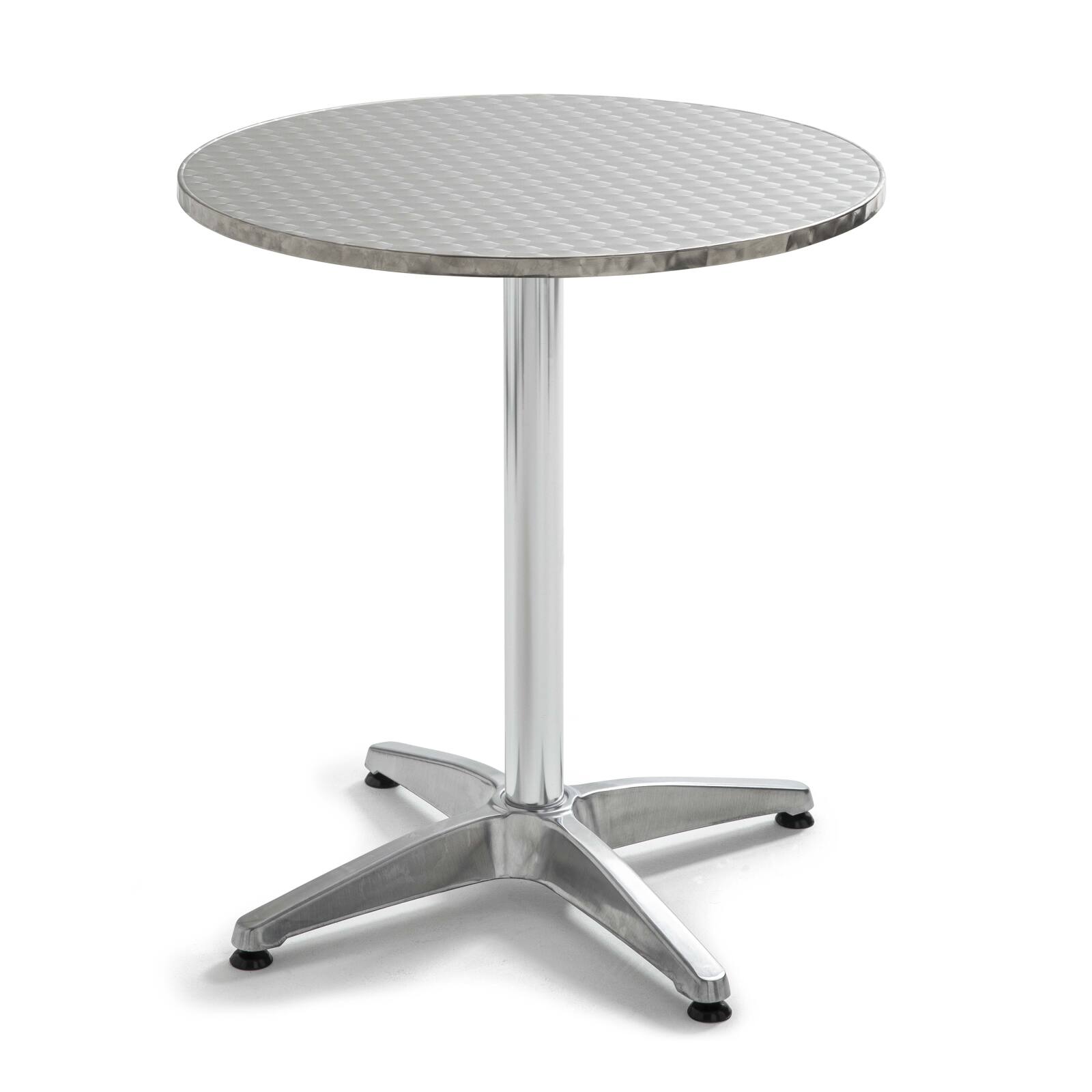 Plateau de table rond en aggloméré et en inox Ø70 cm