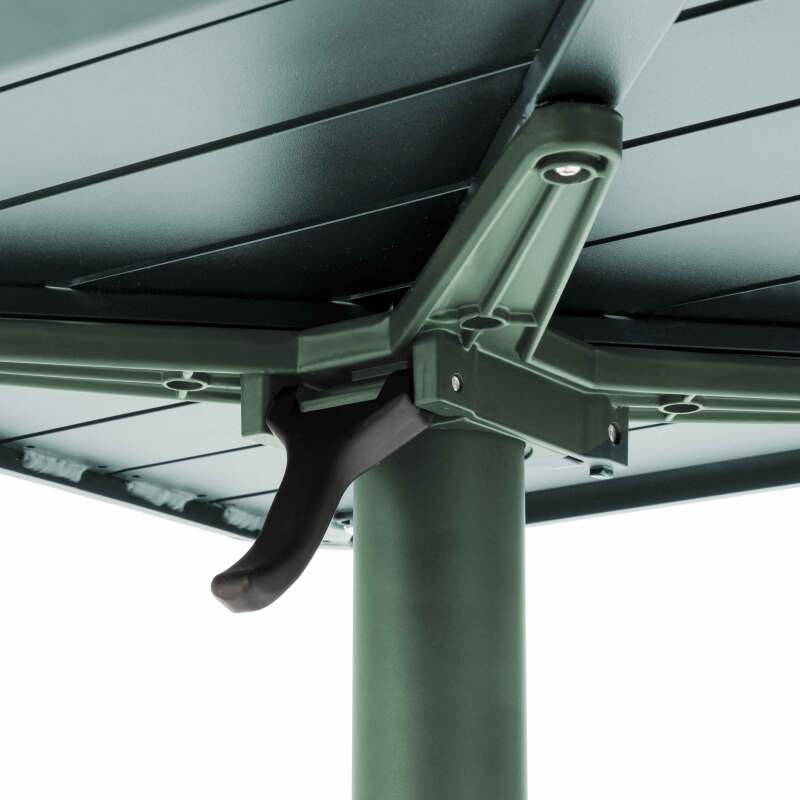 Table de terrasse 70x70 cm inclinable en aluminium