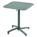 Table de terrasse 70x70 cm inclinable en aluminium