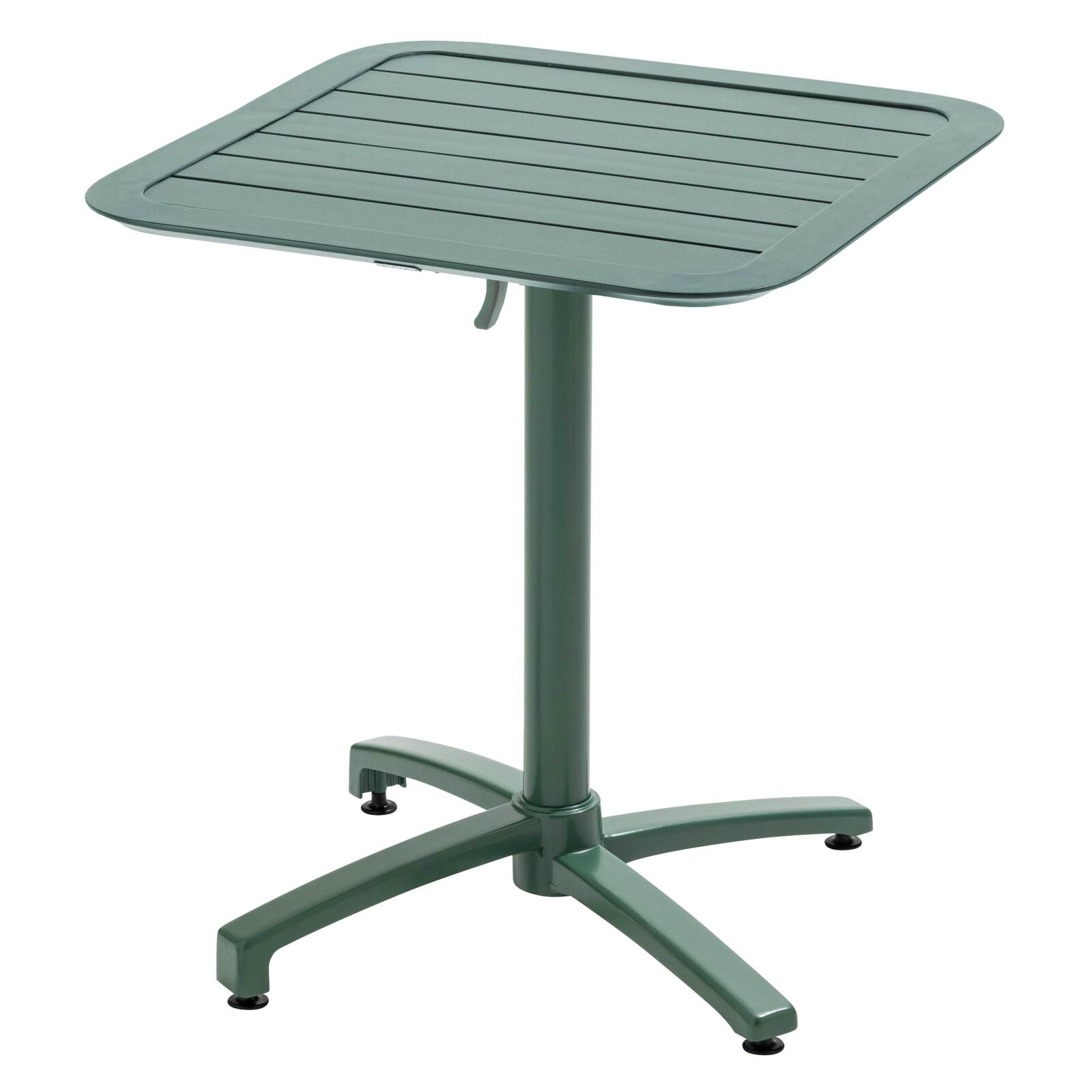 Table de terrasse 70x70 cm inclinable en aluminium