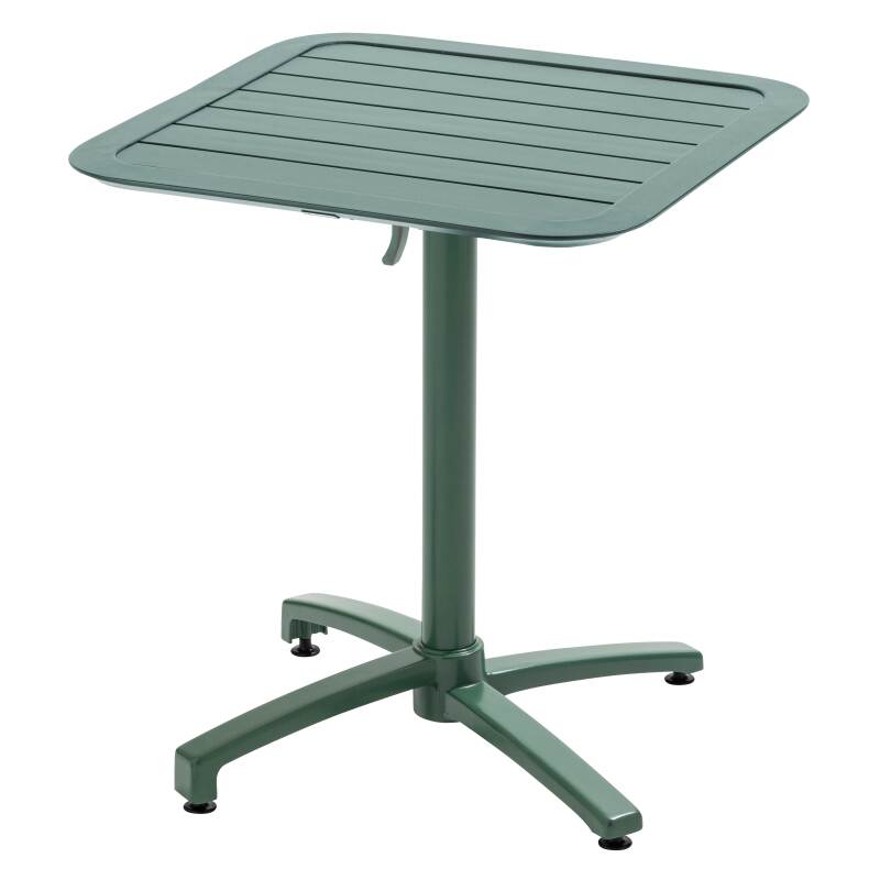 Table de terrasse 70x70 cm inclinable en aluminium