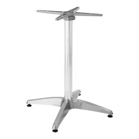 Pied de table avec système inclinable 72 cm en aluminium | Mobeventpro