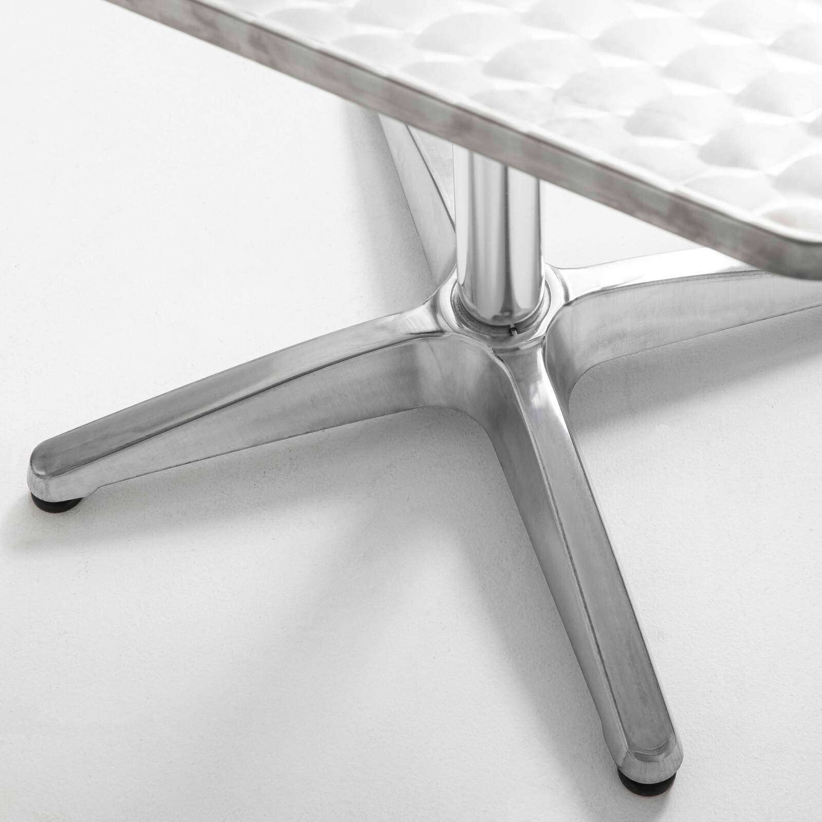 Pied de table avec système inclinable 72 cm en aluminium