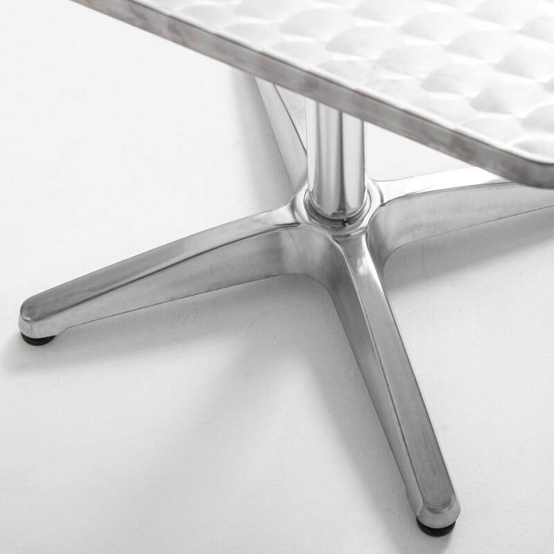 Pied de table avec système inclinable 72 cm en aluminium