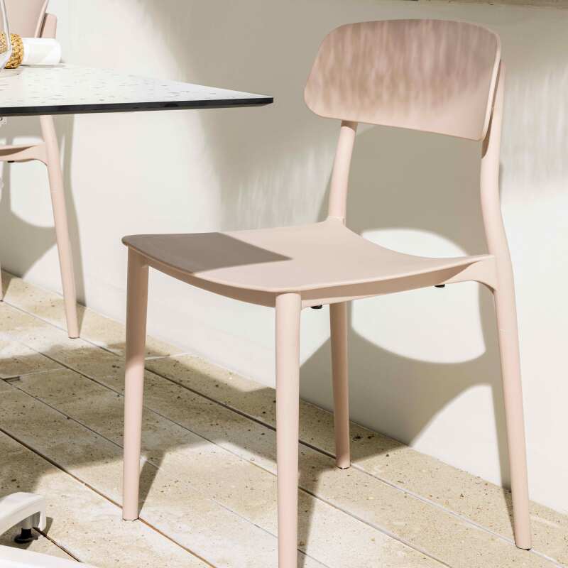 Chaises de restaurant en plastique - Lot de 2