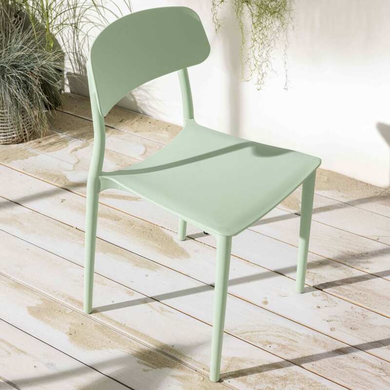Chaises de restaurant en plastique - Lot de 2
