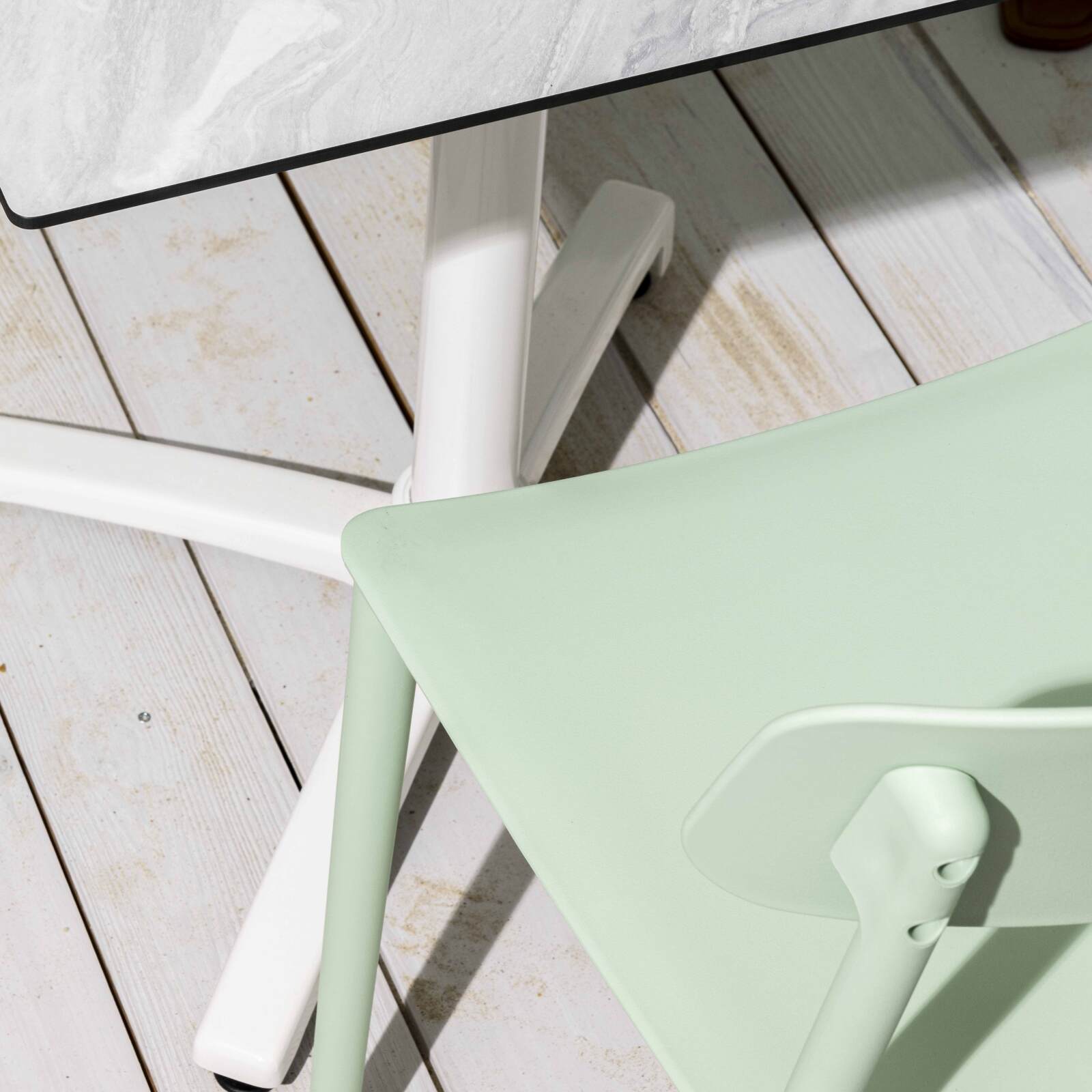 Chaises de restaurant en plastique - Lot de 2