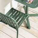 Chaise de terrasse de restaurant en aluminium