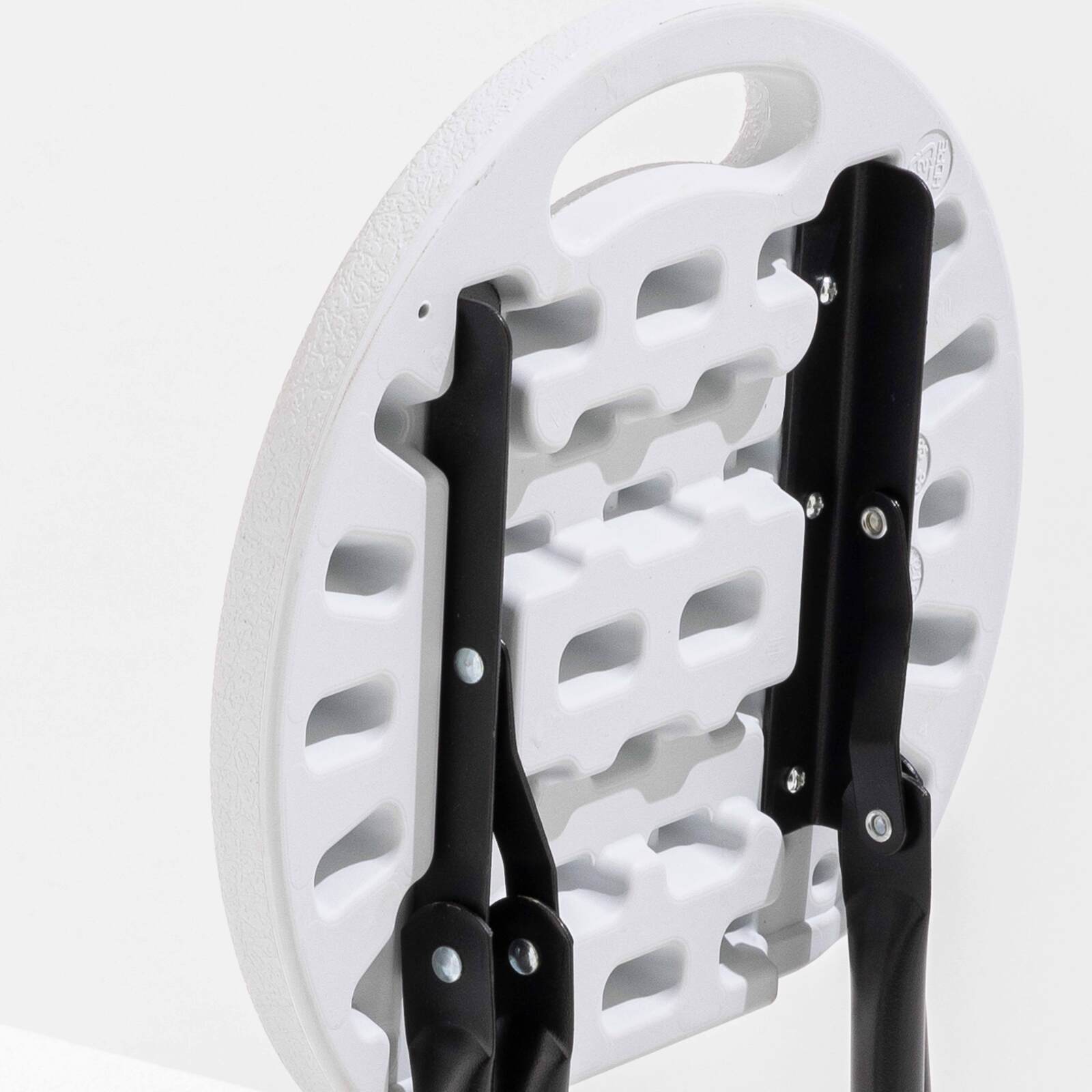 Tabouret pliant blanc en PEHD - Lot de 10