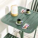 Table de terrasse 70x70 cm inclinable en aluminium