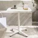 Table de terrasse 60x60 cm inclinable en aluminium