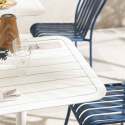 Table de terrasse 60x60 cm inclinable en aluminium