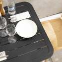 Table de terrasse 60x60 cm inclinable en aluminium