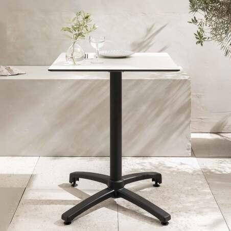 Table de restaurant carrée (70x70 cm) inclinable en HPL