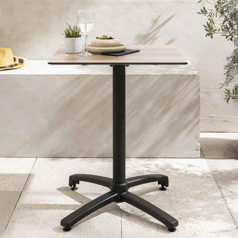 Table de restaurant carrée (70x70 cm) inclinable en HPL