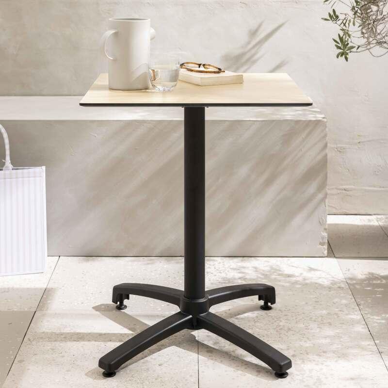Table de restaurant carrée (60x60 cm) inclinable en HPL