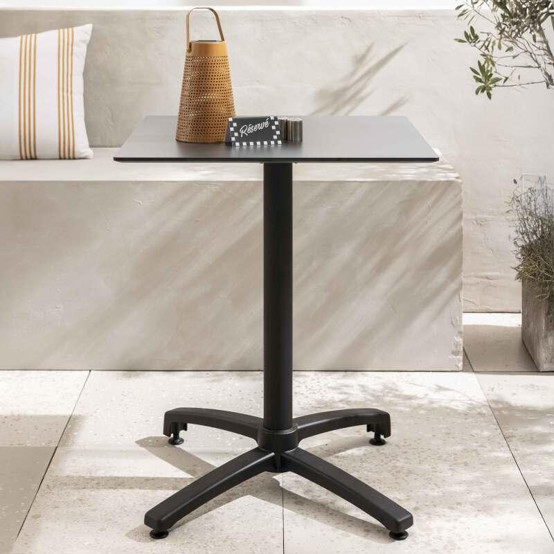 Table de restaurant carrée (60x60 cm) inclinable en HPL