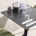 Table de restaurant carrée (60x60 cm) inclinable en HPL