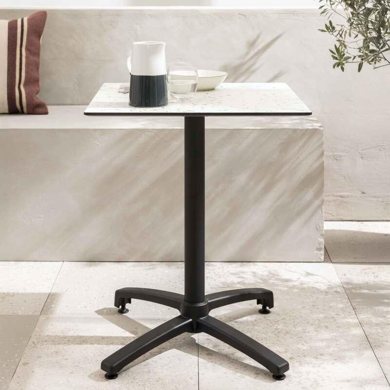 Table de restaurant carrée (60x60 cm) inclinable en HPL