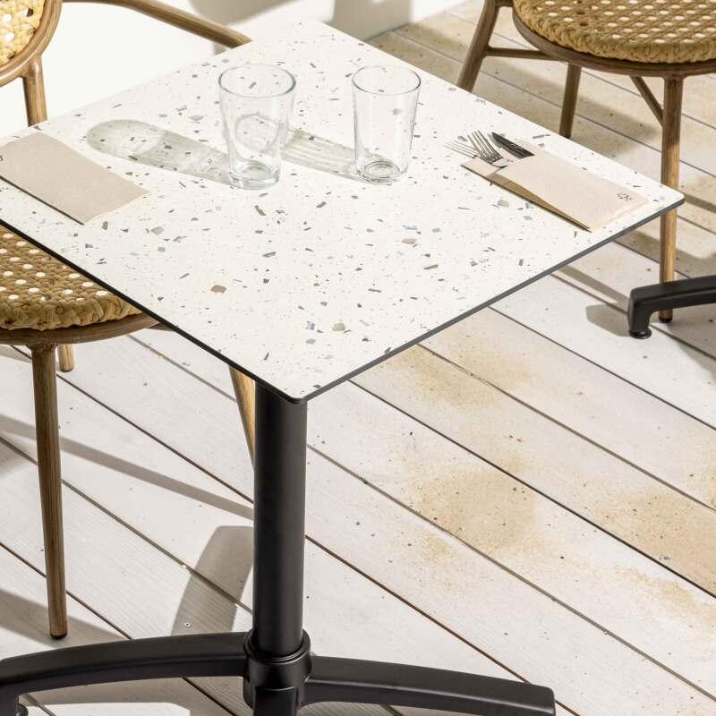 Table de restaurant carrée (60x60 cm) inclinable en HPL (2/7)