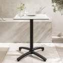 Table de restaurant carrée (60x60 cm) inclinable en HPL