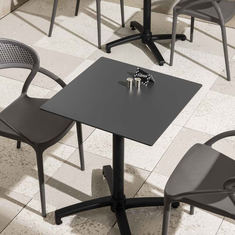 Plateau de table carré en HPL (60x60 cm)