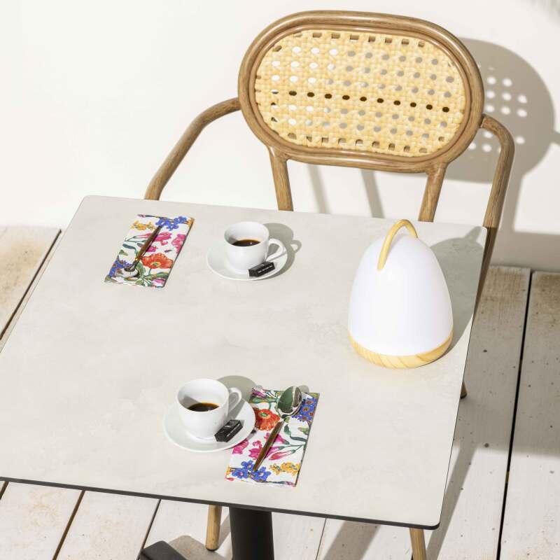 Plateau de table carré en HPL (70x70 cm)