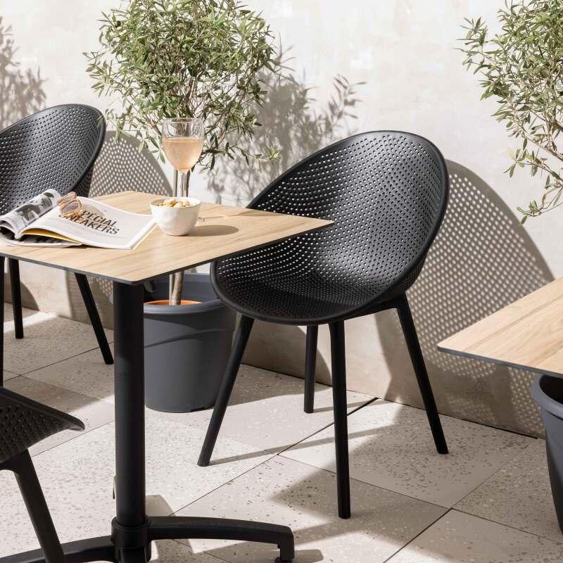 Chaises de restaurant en plastique - Lot de 4