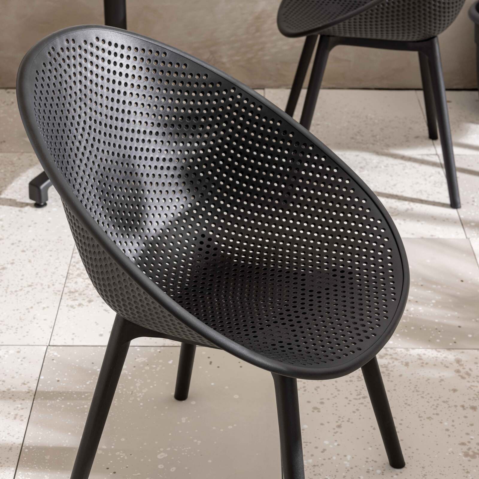 Chaises de restaurant en plastique - Lot de 4