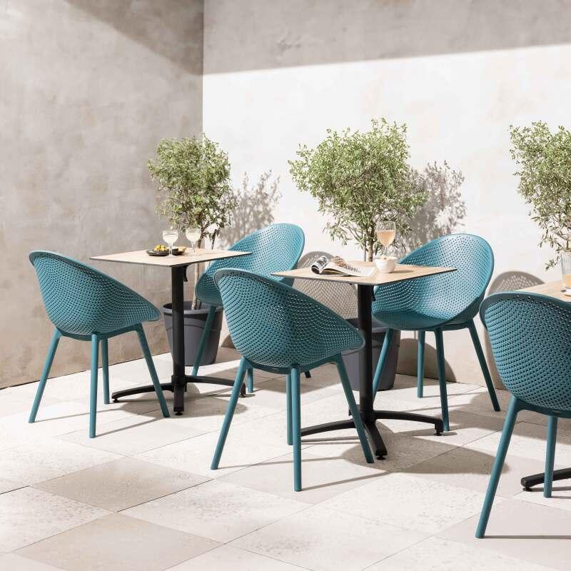 Chaises de restaurant en plastique - Lot de 4