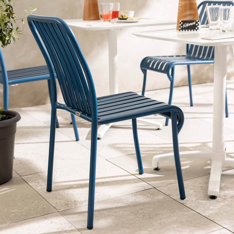 Chaise de terrasse de restaurant en aluminium (4/7)