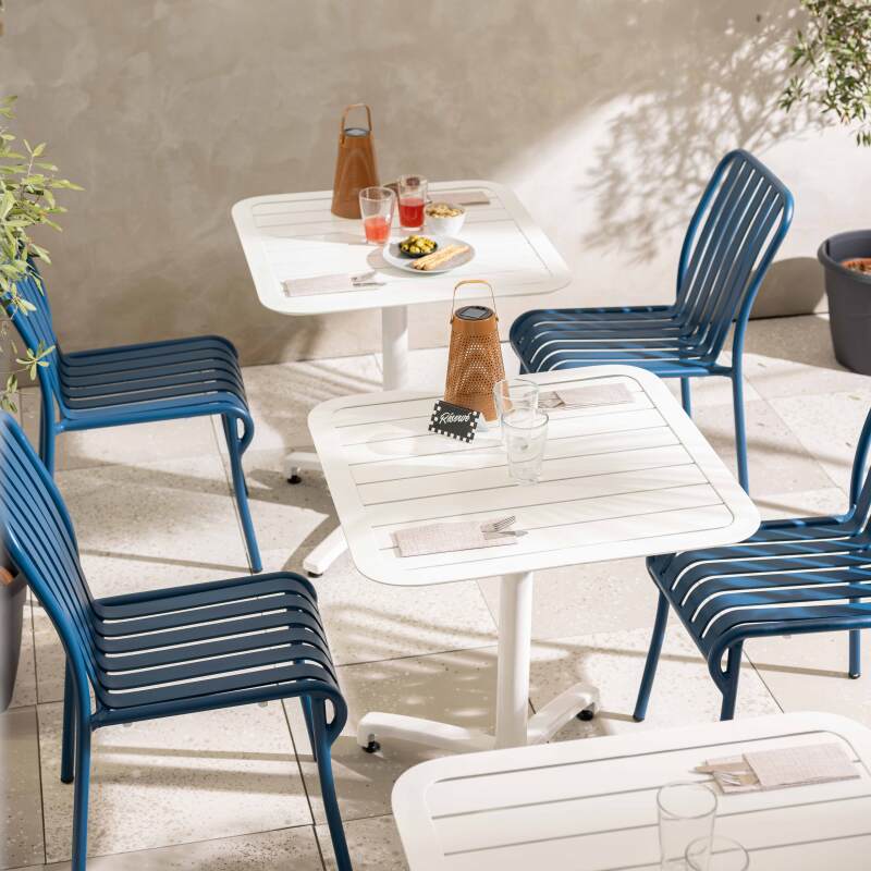 Chaise de terrasse de restaurant en aluminium (3/7)