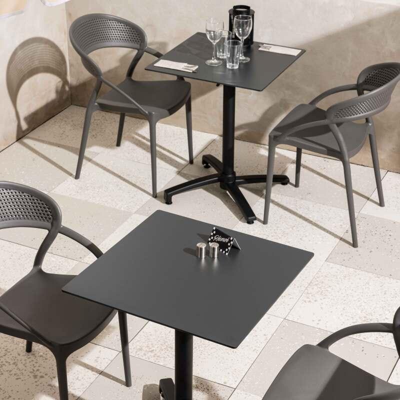 Chaises de restaurant en plastique - Lot de 4