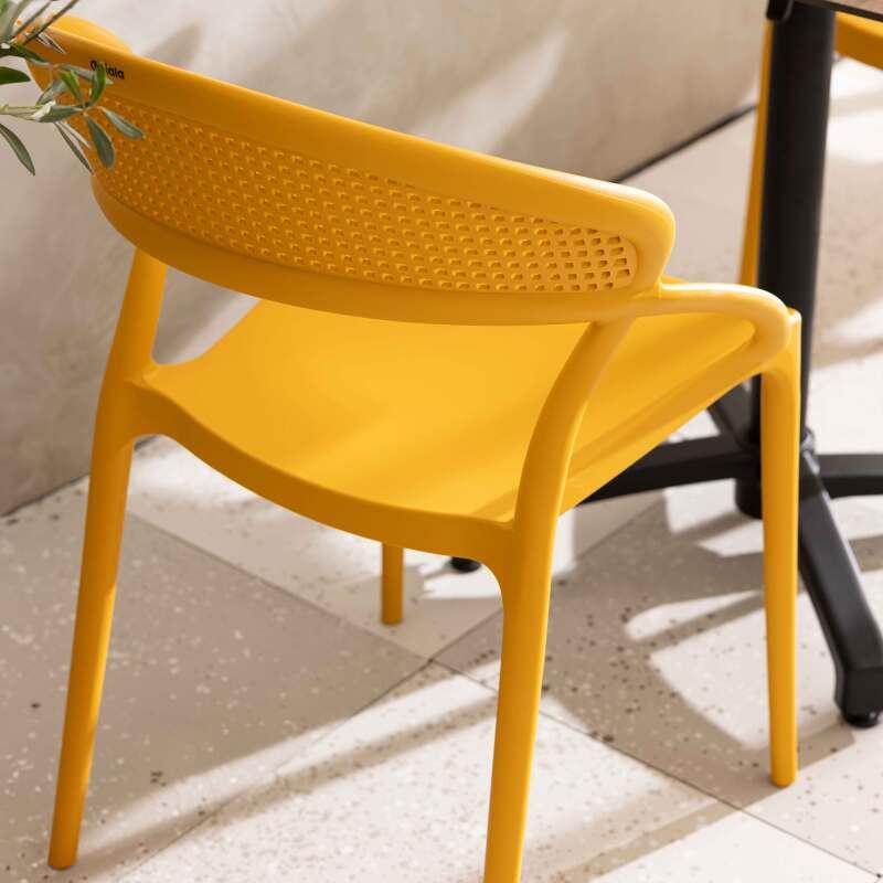 Chaises de restaurant en plastique - Lot de 4 (5/7)