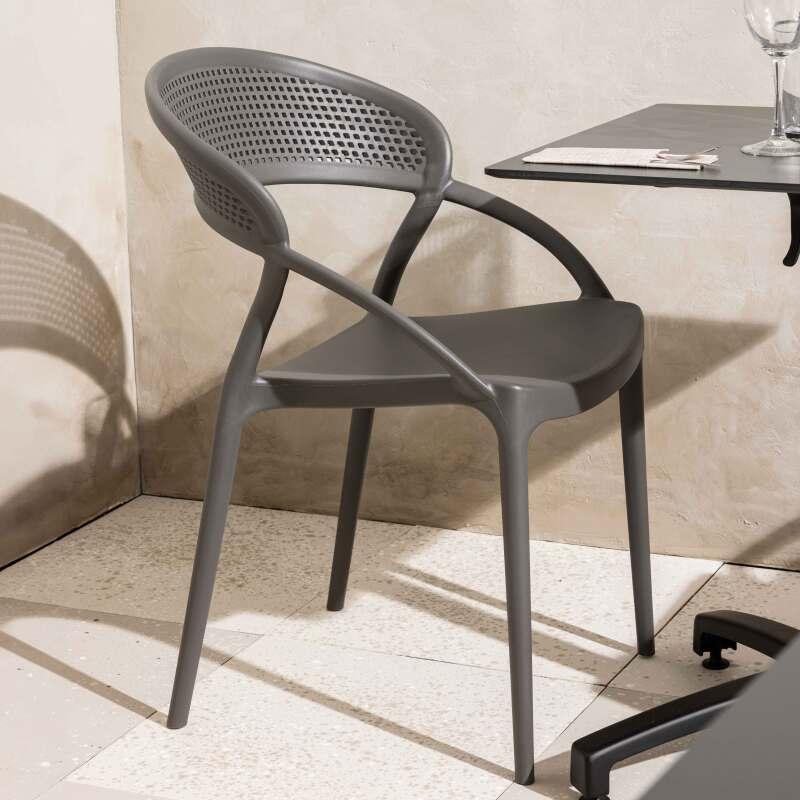 Chaises de restaurant en plastique - Lot de 4