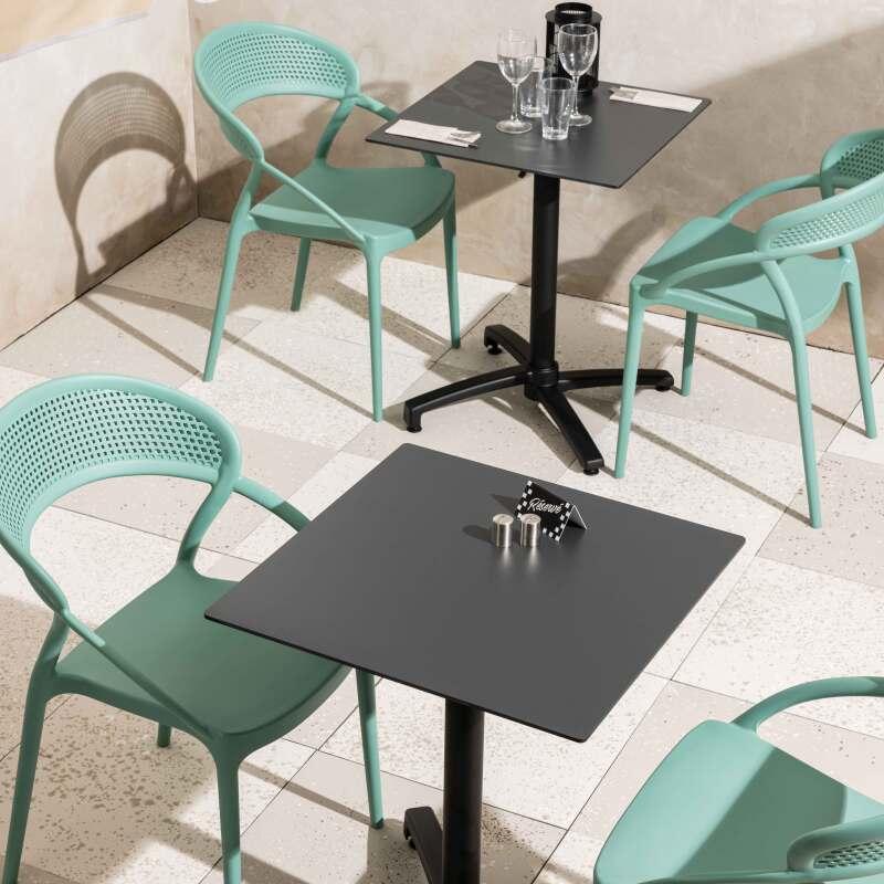 Chaises de restaurant en plastique - Lot de 4