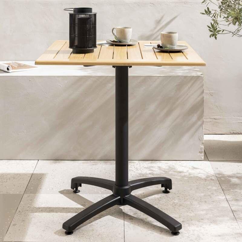 Plateau de table carré en bois 70 x 70 cm