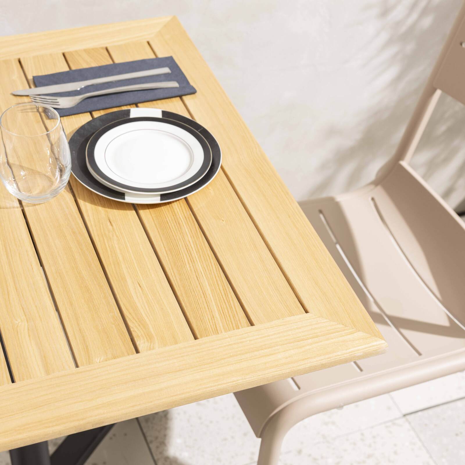 Plateau de table carré en bois 70 x 70 cm