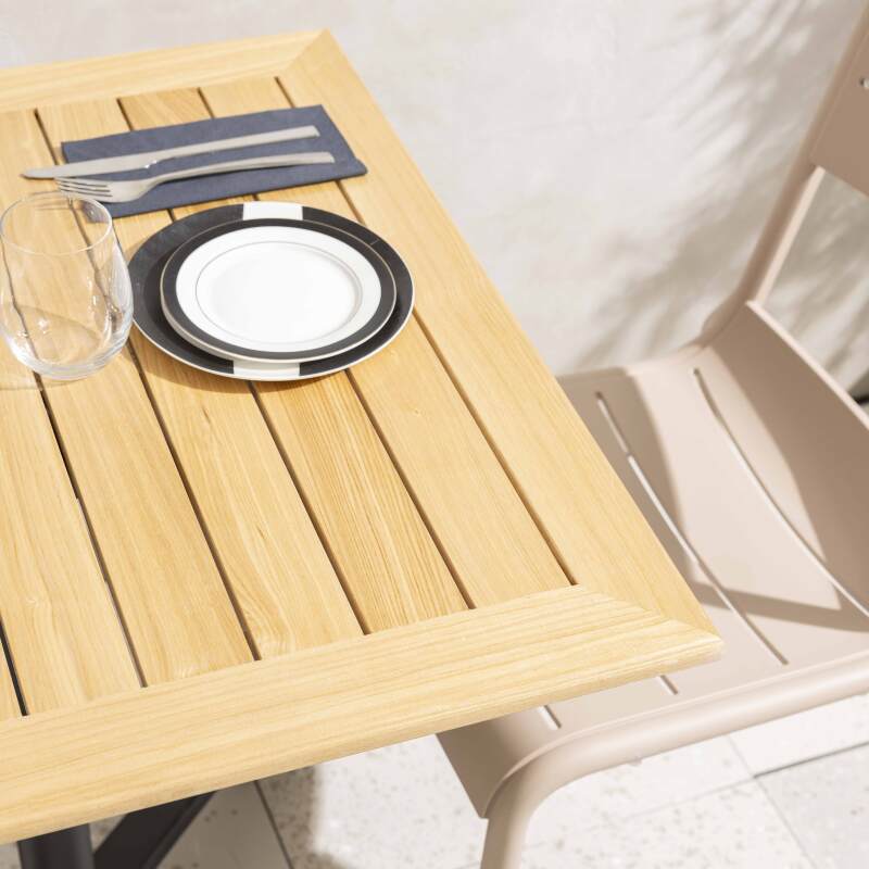 Plateau de table carré en bois 70 x 70 cm