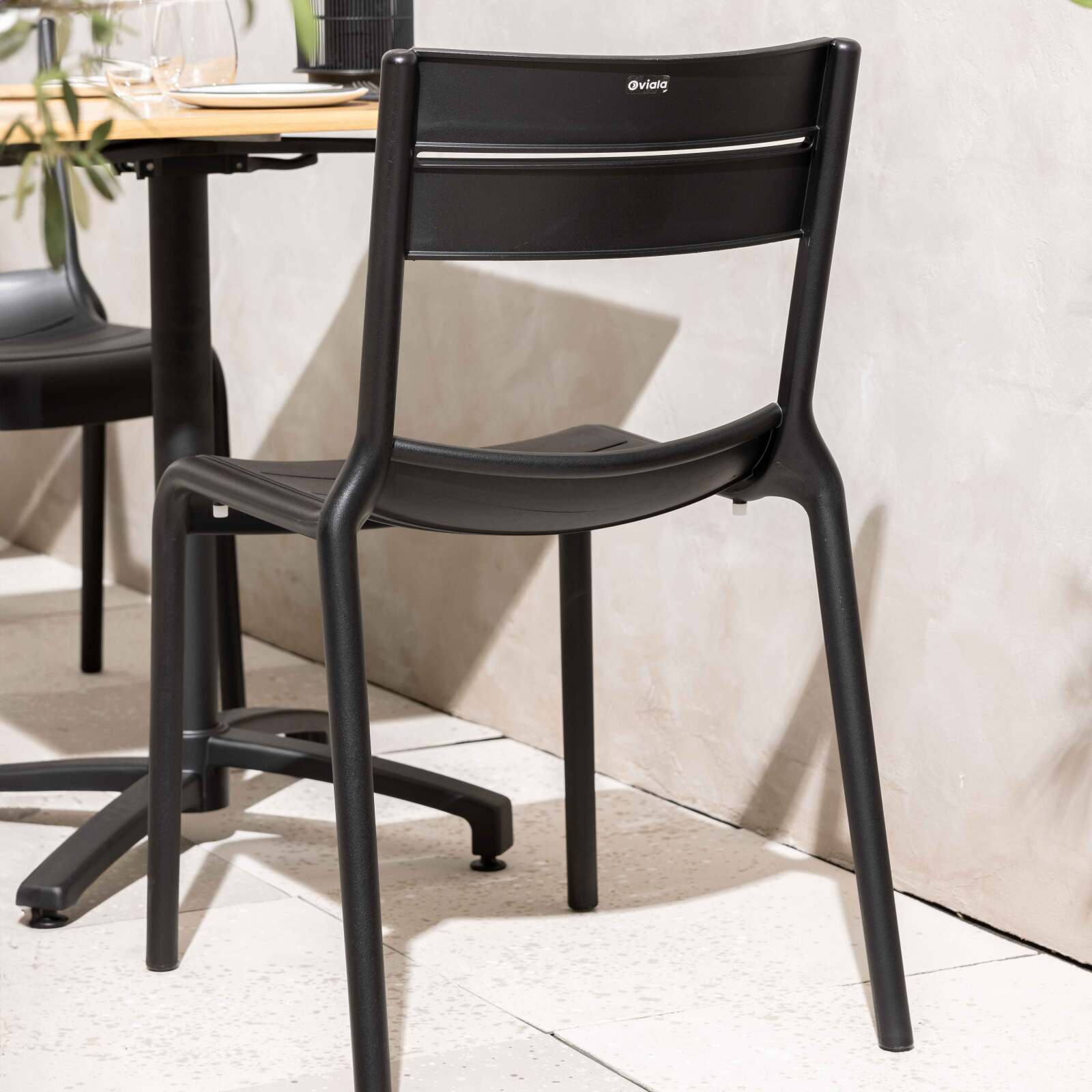 Chaises de restaurant en plastique - Lot de 4