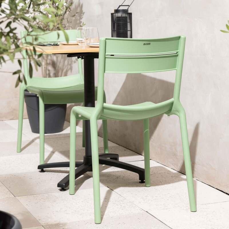 Chaises de restaurant en plastique - Lot de 4 (2/7)