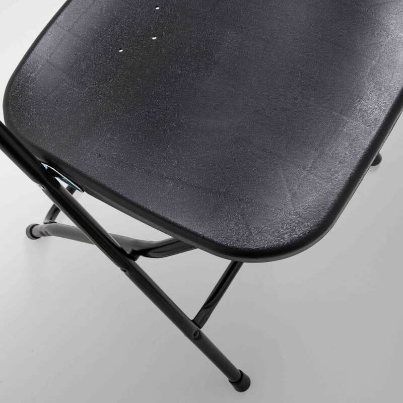 Lot de 2 chaises pliantes ajourées noires