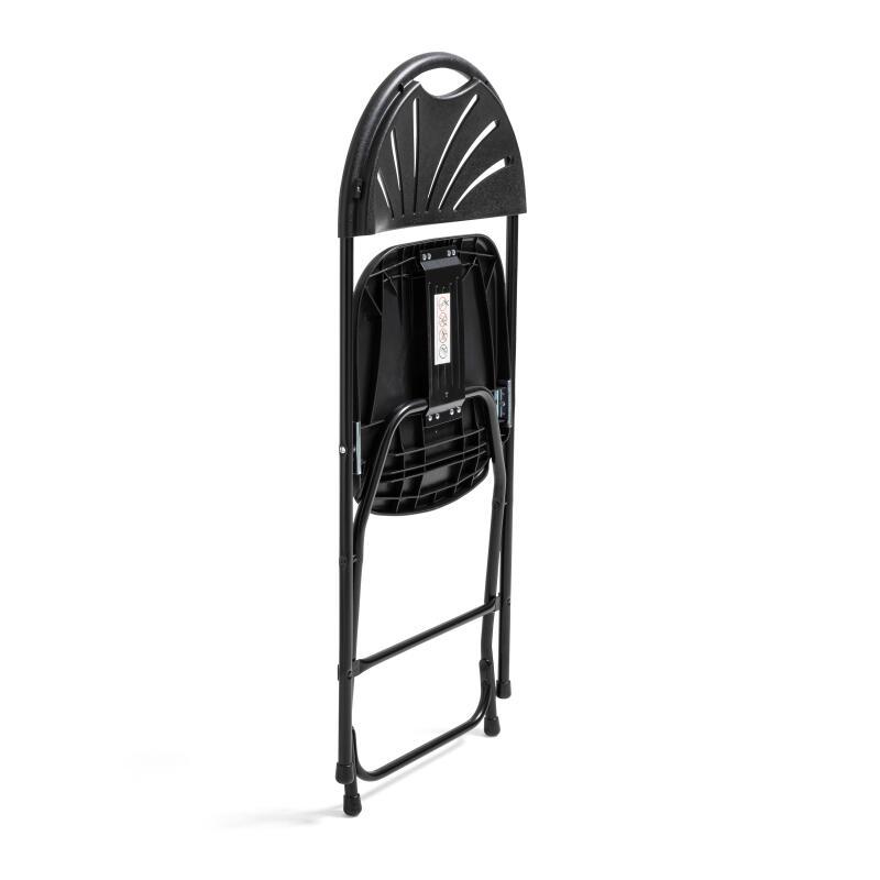 Lot de 2 chaises pliantes ajourées noires