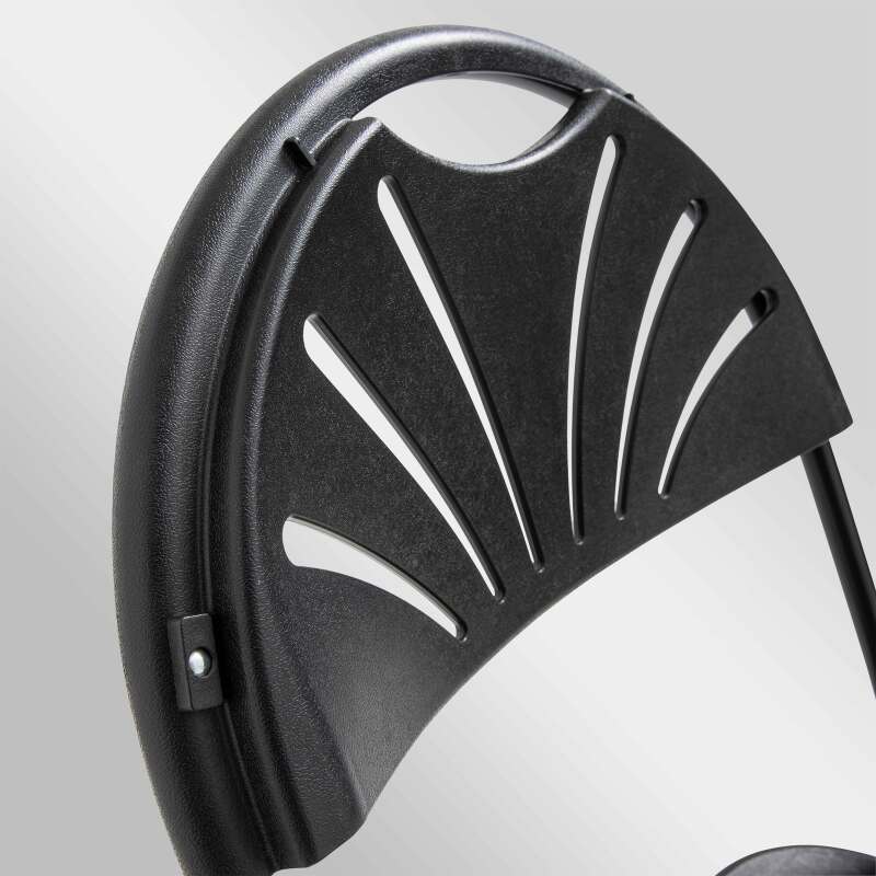 Lot de 4 chaises pliantes ajourées noires