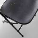 Lot de 4 chaises pliantes ajourées noires