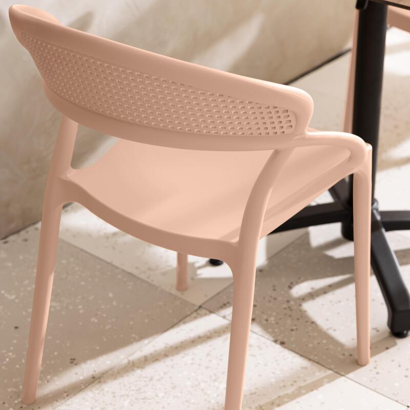 Chaises de restaurant en plastique - Lot de 4