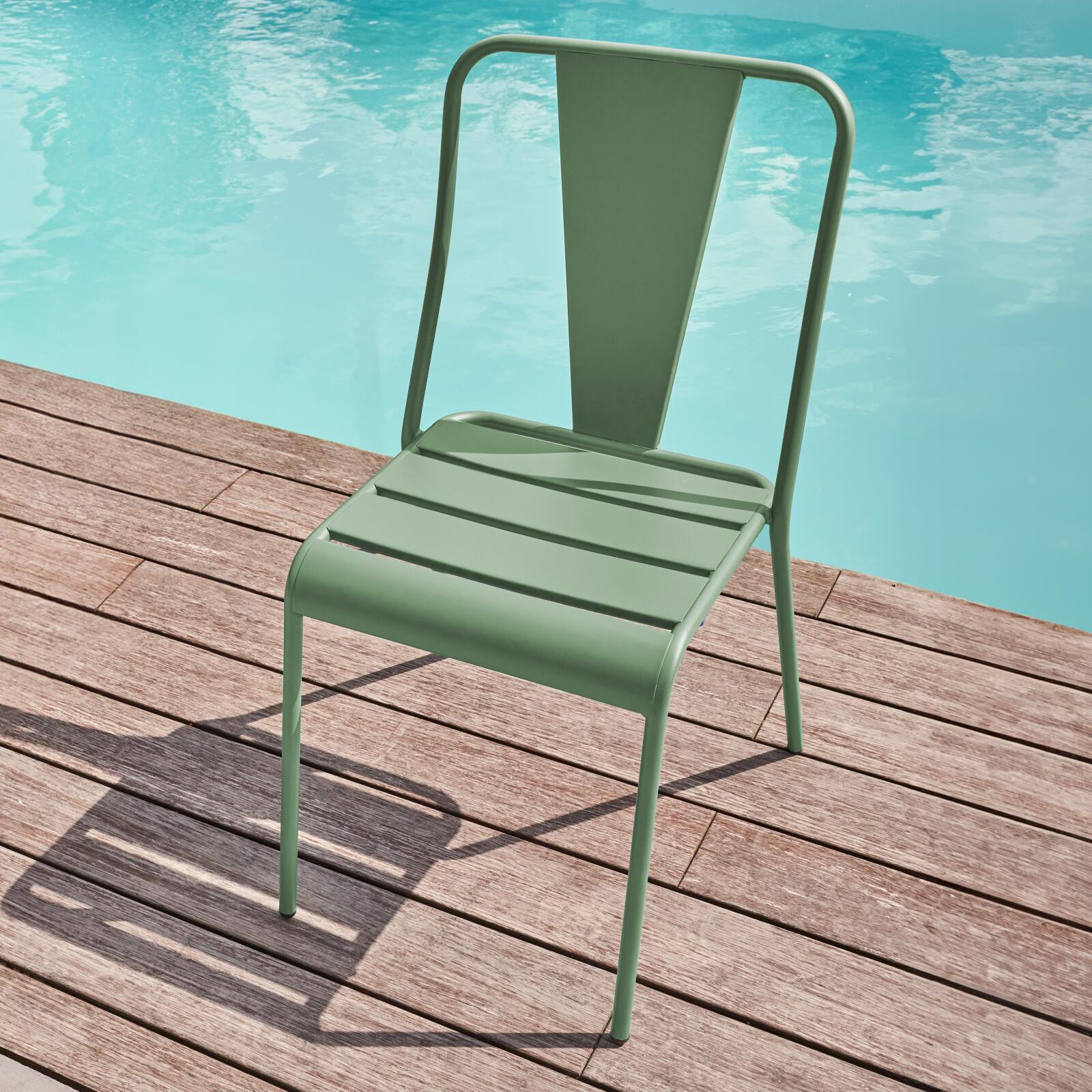 Chaise style bistrot en métal