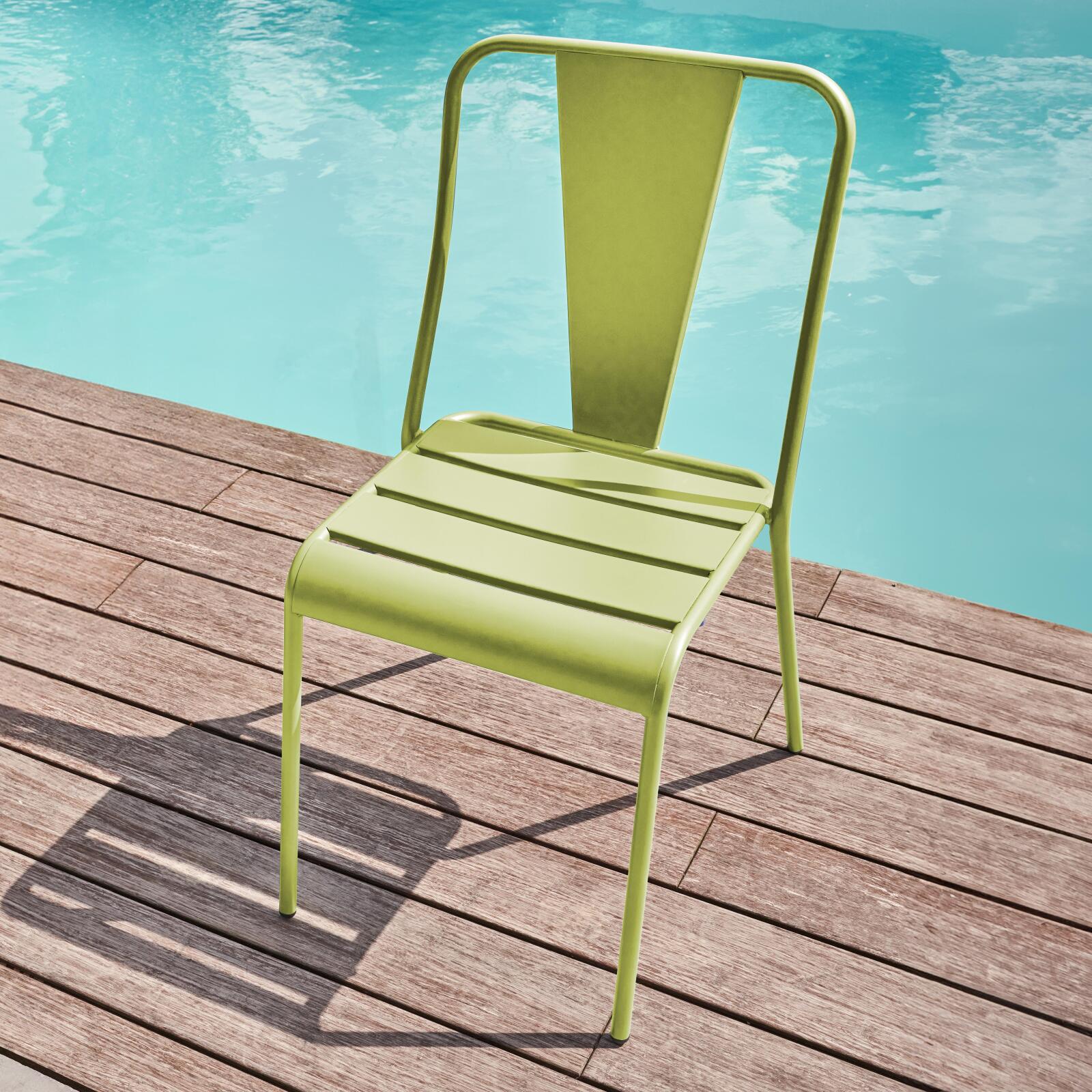 Chaise style bistrot en métal