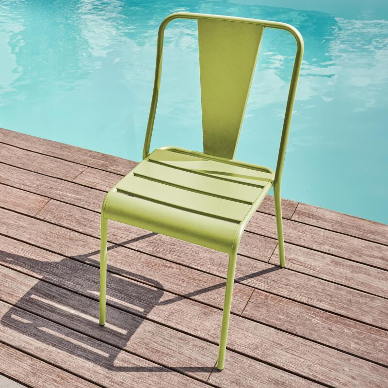 Chaise style bistrot en métal (5/6)